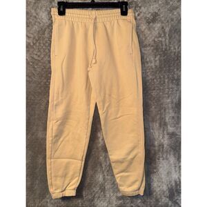 TNA ARITZIA COZY AF FLEECE TAN JOGGER SWEATPANTS XS